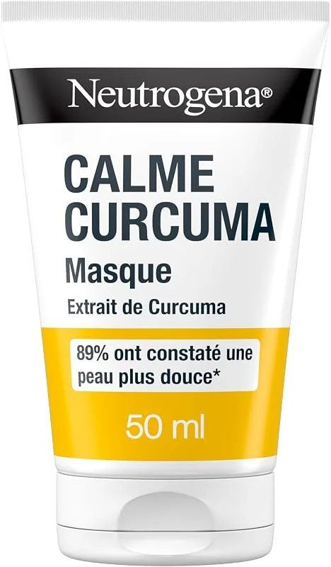 Neutrogena Masque Visage Calme Curcuma avec Extrait de Curcuma, 50 ml — Soin de la peau