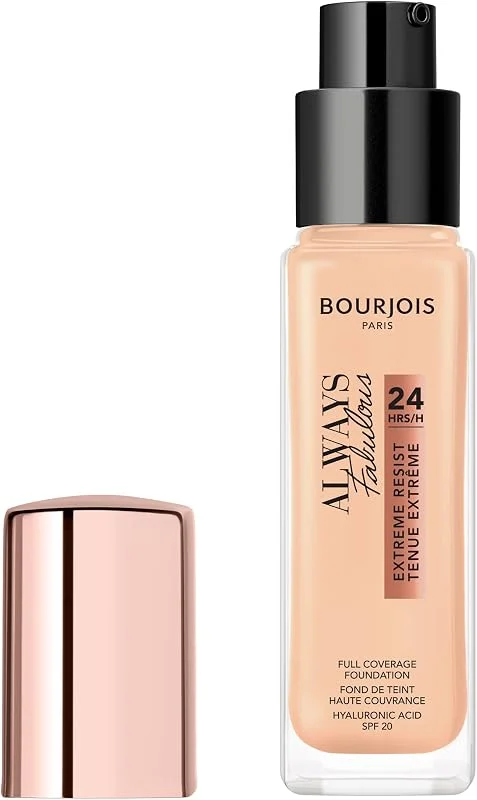 BOURJOIS - Fond De Teint Always Fabulous 24h 100 Ivoire rosé - Fini Semi-Mat - À (30ml) — Maquillage