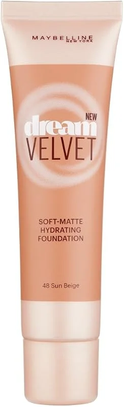 Maybelline Dream Velvet Foundation Number 48, Sun Beige by Maybelline — Maquillage