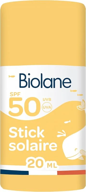 BIOLANE - Stick Solaire Bébé - Protection SPF50 - Visage & Corps - 20ml — Soin de la peau