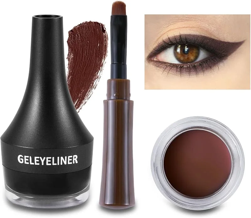 Boobeen Eyeliner Gel Waterproof Eyeliner Maquillage des yeux en gel anti-calcaire Set de maquillage