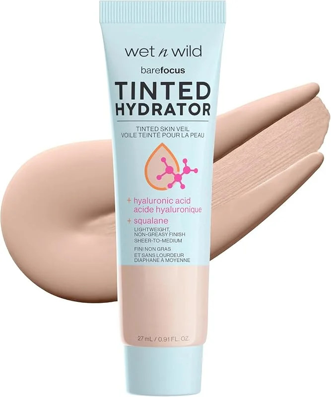 wet n wild, Hydratant Teinté Bare Focus pour une Peau Éclatante, Couverture Modulable — Maquillage