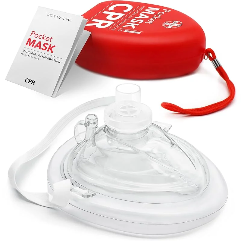 AIESI® Pocket Mask masque de réanimation professionnel pour la respiration — Soin de la peau