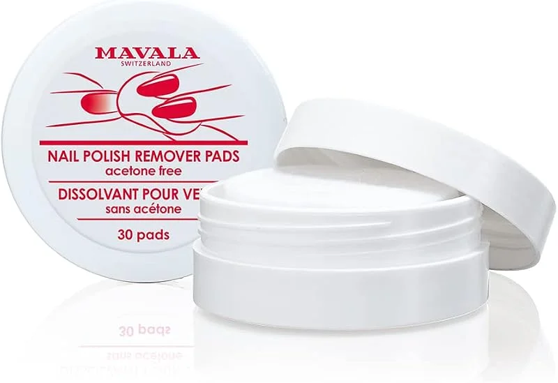 Mavala - Boîte de 30 Disques Dissolvants Sans Acétone - Enlève Rapidement et Facilement — Maquillage