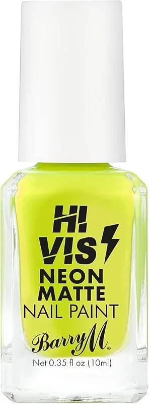 Barry M Cosmetics Hi Vis Vernis à ongles fluo mat - Jaune (Yellow Flare) — Maquillage