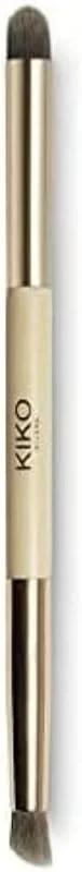 KIKO Milano Green Me Double Eye Brush, Pinceau Duo Yeux Pour Ombres À Paupières Et — Maquillage