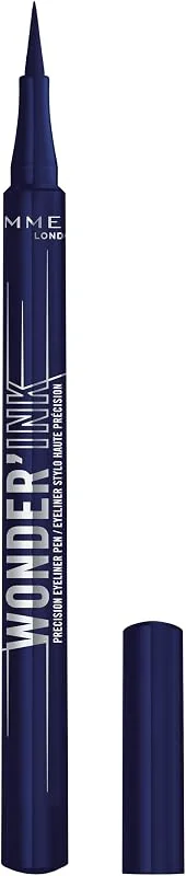 Rimmel Eyeliner Wonder'Ink, Waterproof, Longue tenue, Mate, Application facile, 003 — Maquillage