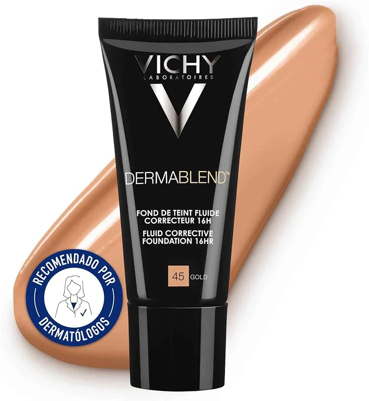 Vichy Dermablend Fond de Teint Fluide Haute Couvrance Peaux Sensibles — Maquillage