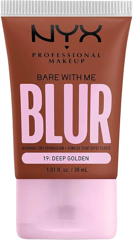 NYX Professional Makeup Fond de Teint Bare With Me Blur Mat Deep Golden 19 — Maquillage