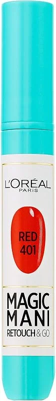 L'Oréal Paris Make Up Designer Magic Mani Vernis à Ongles Retouche en Feutre 401 Red 4 — Maquillage