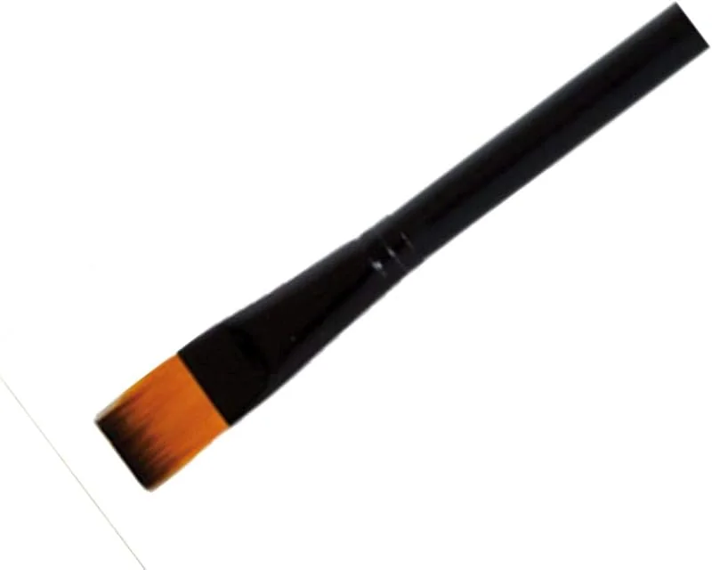 Eulenspiegel 434116 - Pinceau plat, taille 32, noir, kit de maquillage, carnaval, fête à thème