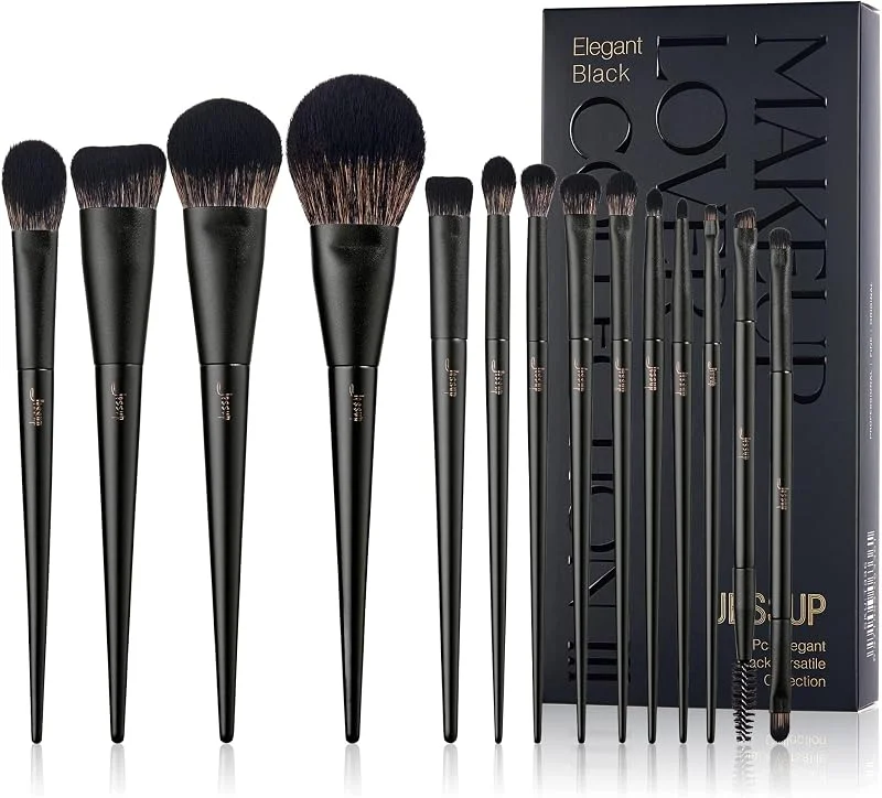 Jessup Lot 14 Pinceaux Maquillage pour Fond de Teint, Fard à Paupières T336