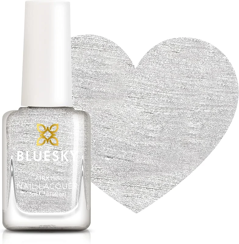Bluesky Vernis à Ongles Enfant – MOON MAGIC, Argenté. Peel-Off Facile à Décoller, Non — Maquillage