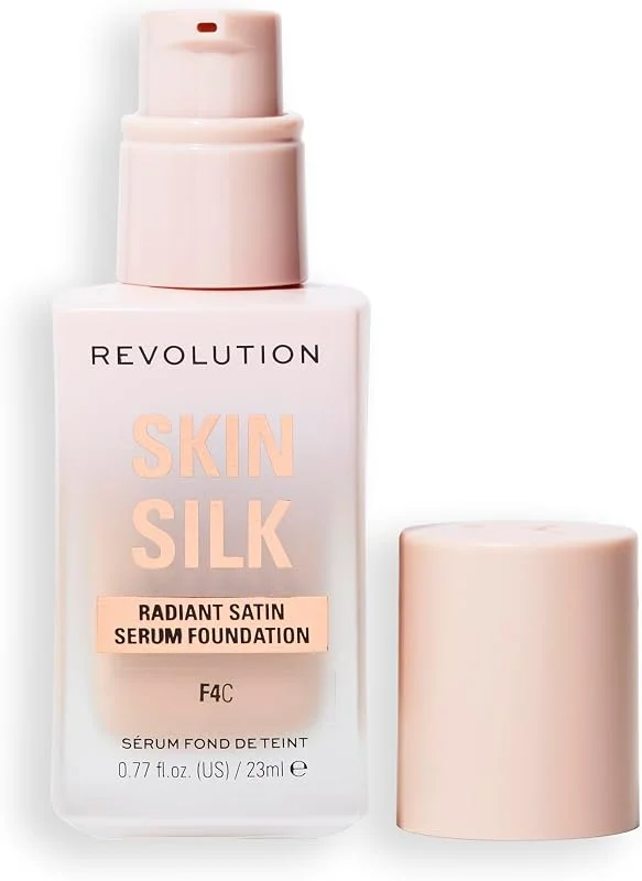 Revolution Skin Silk Serum Foundation, F4C Peaux Claires — Maquillage