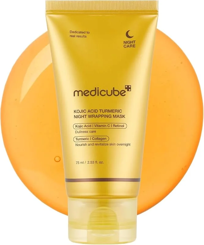 medicube Masque Wrapping à l’Acide kojique Curcuma Peel Off Nuit — Soin de la peau