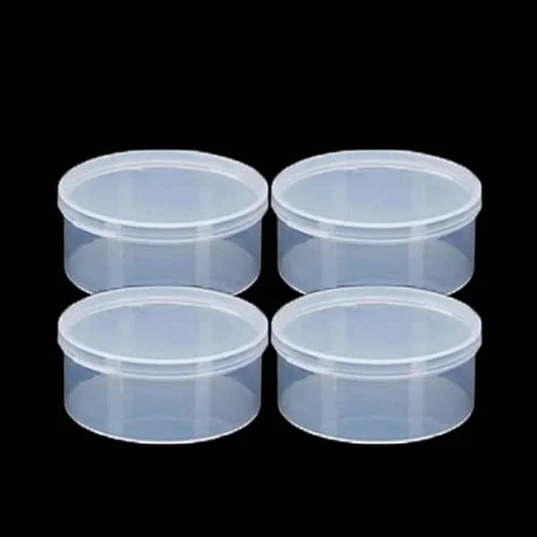 Lot de 4 porte-éponges de maquillage en plastique transparent pour la maison, les voyages
