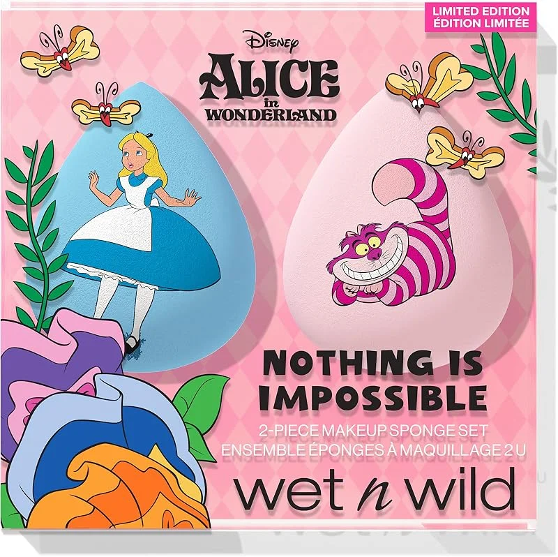 Wet n Wild Alice au Pays des Merveilles 'Nothing Is Impossible', 2 Éponges de Maquillage pour une