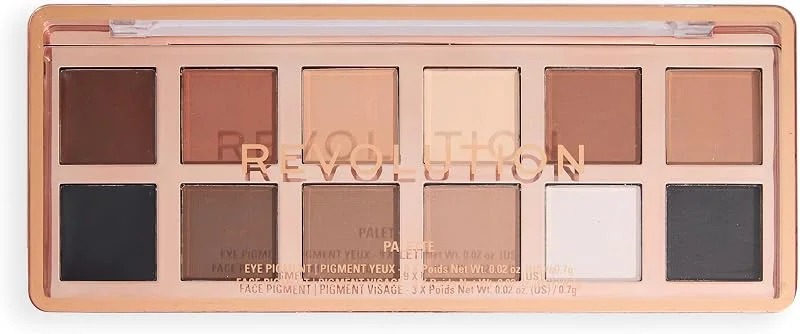 Revolution The Master Icon Matte Nudes Palette, 12 Teintes — Soin de la peau