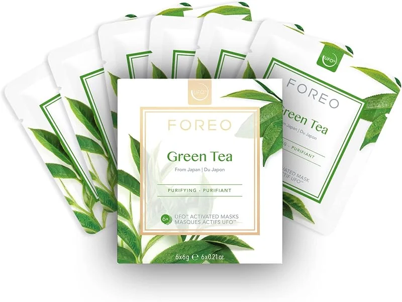 FOREO Green Tea Masque Actif UFO Purifiant, 6 Pièces — Soin de la peau