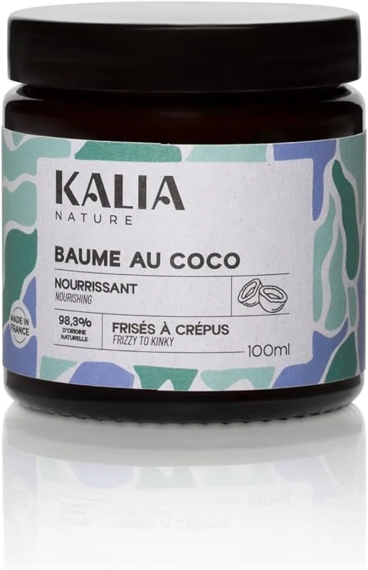 Kalia Nature - Baume au Coco 100 ml - Baume cheveux frisés - Nourrit, assouplit et — Soin de la peau