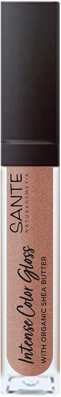 Sante Naturkosmetik Intense Color Gloss N°01 Glistening Nude naturel avec beurre de — Maquillage
