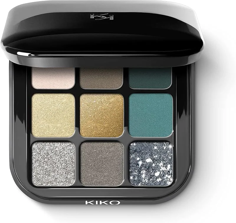 KIKO Milano Glamour Multi Finish Eyeshadow Palette - Teinte 06 Green Vibes — Maquillage