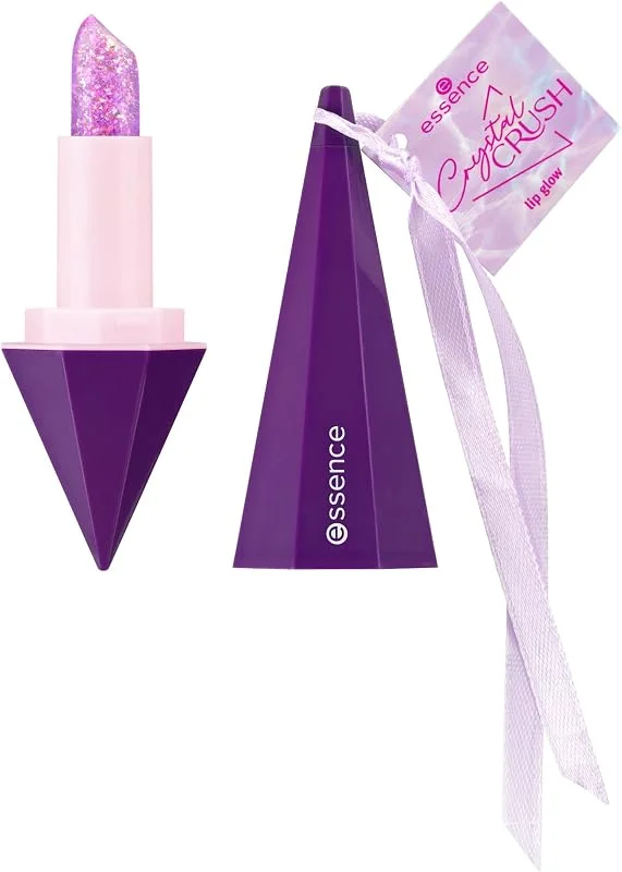 essence CRYSTAL CRUSH lip glow rouge à lèvres, s'adapte à la couleur, luminescent — Maquillage