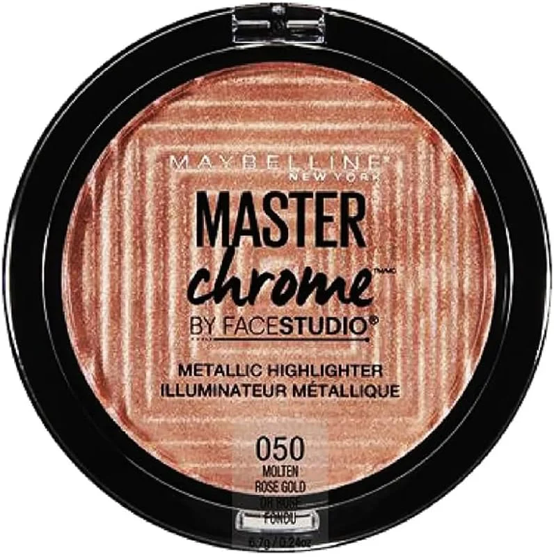 MAYBELLINE FaceStudio Master Chrome Metallic Highlighter - Molten Gold Or Fondu — Maquillage