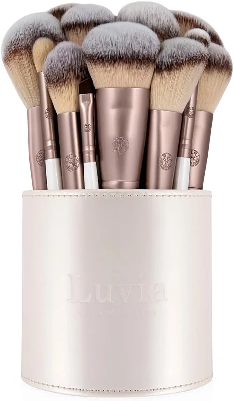 Luvia Rangement de Pinceaux de Maquillage Organisateur Cosmétique & Porte-Pinceaux - Sac de Voyage