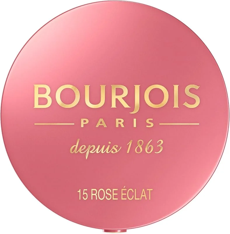 BOURJOIS - Boîte Ronde Blush 15 Rose Eclat - Pinceau & Miroir Intégré - Technologie — Maquillage