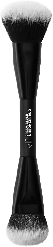 e.l.f. Duo pinceau crème blush et bronzant, pinceau de maquillage 2 en 1 pour mélanger et superposer