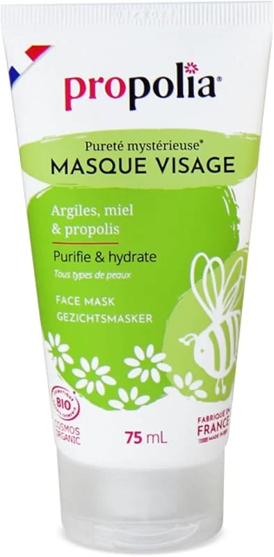 PROPOLIA - Masque Visage Bio - Propolis & Argile - Purifiant - 75ml — Soin de la peau