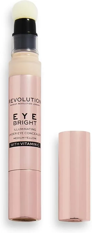 Makeup Revolution, Correcteur de teint pour les yeux, jaune moyen, 3ml — Maquillage