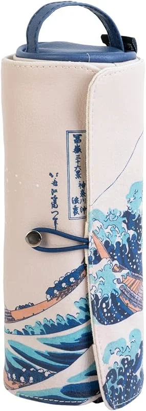 Grupo Erik - Trousse Enroulable Japanese Art - 20, 5 x 8, 5 x 8, 5 cm, pour Crayons de — Maquillage