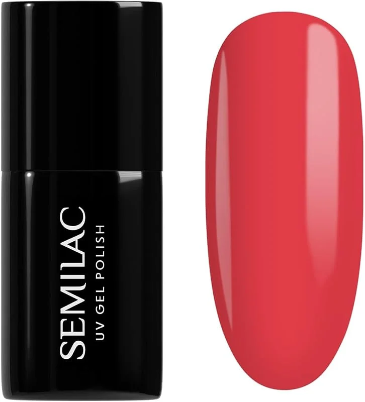 Semilac Vernis à ongles gels semi-permanents UV 134 Red Carpet 7ml — Maquillage