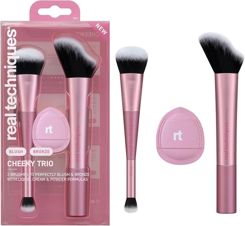 Real Techniques Cheeky Trio 3 Piece Makeup Brush Set — Maquillage