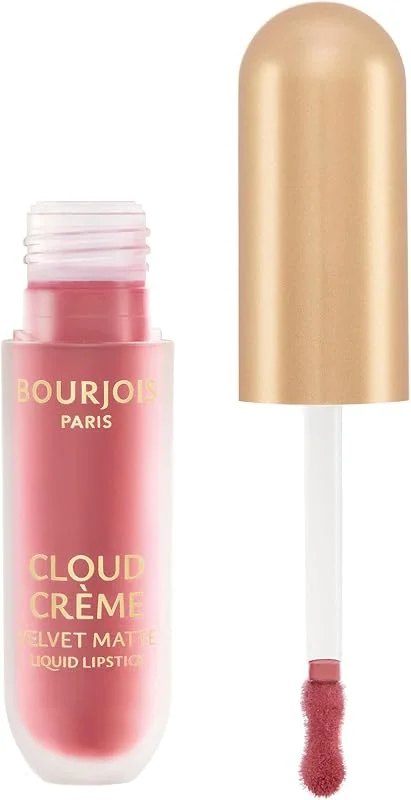 Bourjois Cloud crème Velvet, 02 Café Crème, Rouge à Lèvres Liquide Mat, Mat intense ou — Maquillage