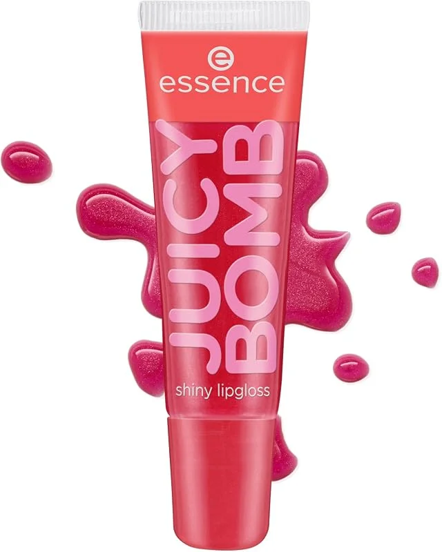 essence gloss lèvres 104 JUICY BOMB shiny lipgloss 104 Poppin' - 10 ml — Maquillage