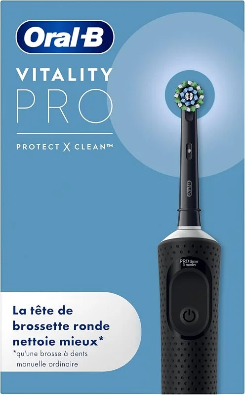 Oral-B Brosse à Dents Electrique Vitality Pro, Brossette, Noire — Complements alimentaires
