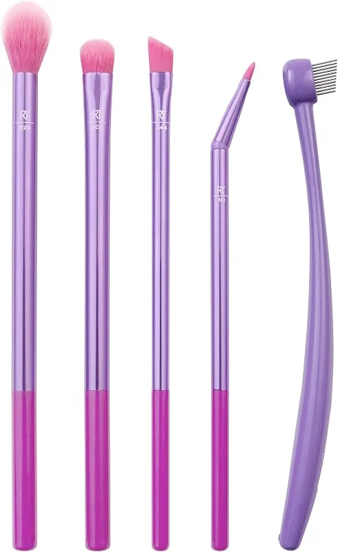 Real Techniques Brow Shaping Set, Spoolie, Brow Brushes, Tweezers, Dual-Ended Eyebrow — Maquillage