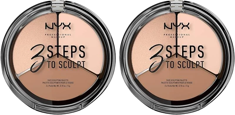 NYX Professional Makeup Contouring - 3 Steps to Sculpt Face Sculpting Palette - Fair — Maquillage