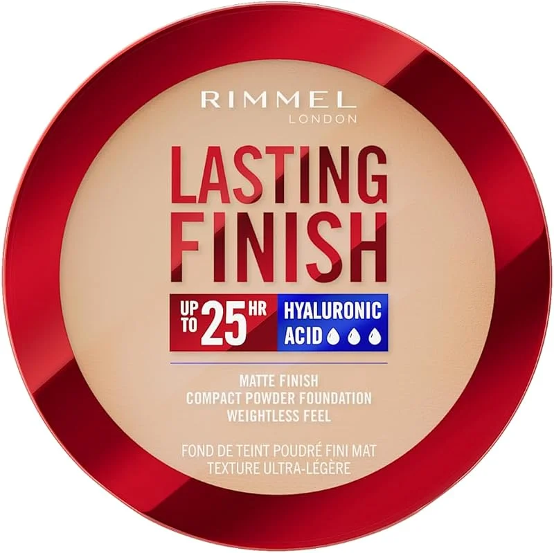 Rimmel Lasting Finish, 003 Sesame, Fond de Teint Compact, Fini Flouté, Fini Mat (7g) — Maquillage