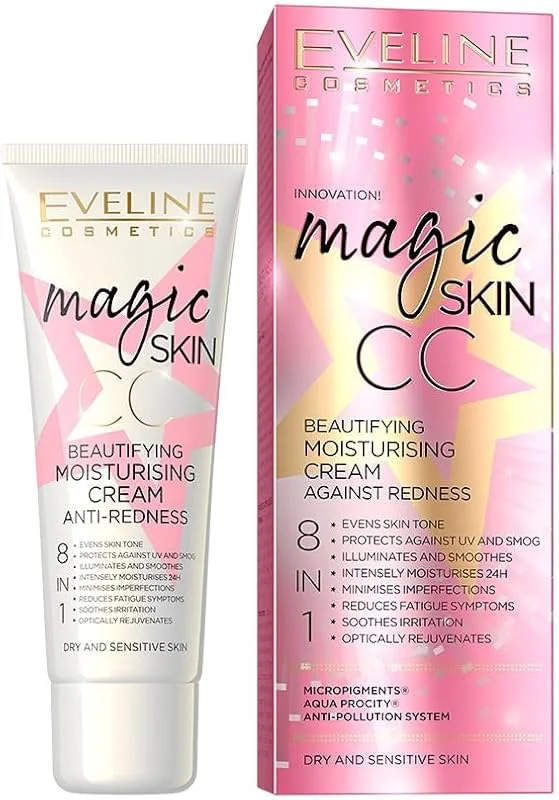 Eveline Cosmetics Magic Skin CC Embellifhed Hydratrizer contre Redness, 50 ml — Soin de la peau