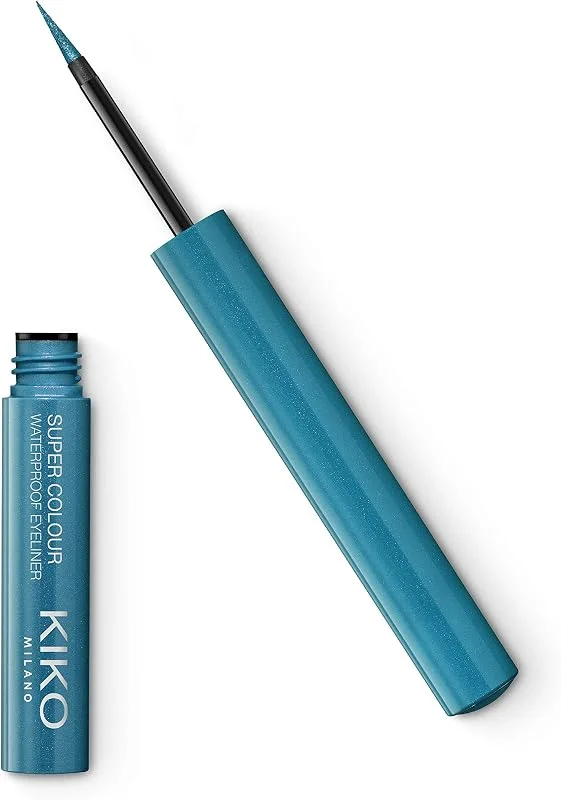 KIKO Milano Super Colour Waterproof Eyeliner 04, Eye-Liner Liquide Coloré — Maquillage