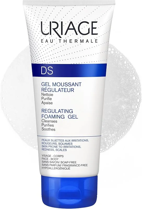 Uriage DS Gel Moussant Régulateur - Gel Nettoyant Visage & Corps Extra-Doux — Soin de la peau