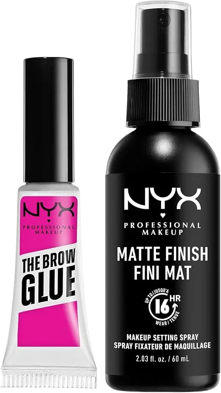 NYX Professional Makeup Glue Fixatrice à Sourcils The Brow Glue, Look Soyeux (60 mL) — Maquillage