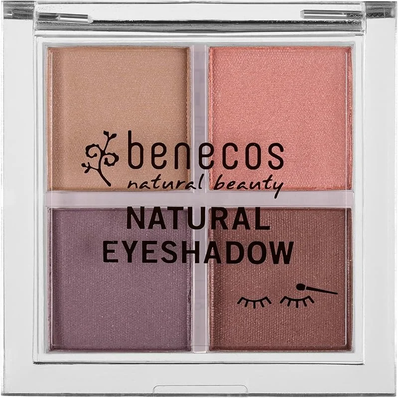 Benecos Natural Cosmetics - Palette de Fards à Paupières Quattro - Vegan - Beaux Yeux — Maquillage