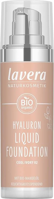 lavera Fond de teint liquide Hyaluron Cool Ivory 02 30 ml — Maquillage