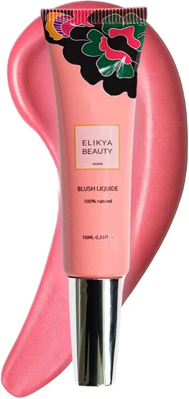 Blush Liquide Rose Framboise, Highlighter Ultra Pigmenté Finition Mat 100% Naturel, Maquillage pour