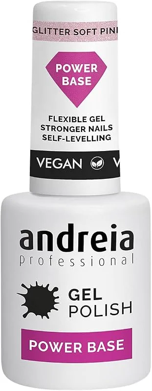 Andreia Professional Vernis à Ongles Gel à Paillettes Power Base - Base Haute Viscosité — Maquillage